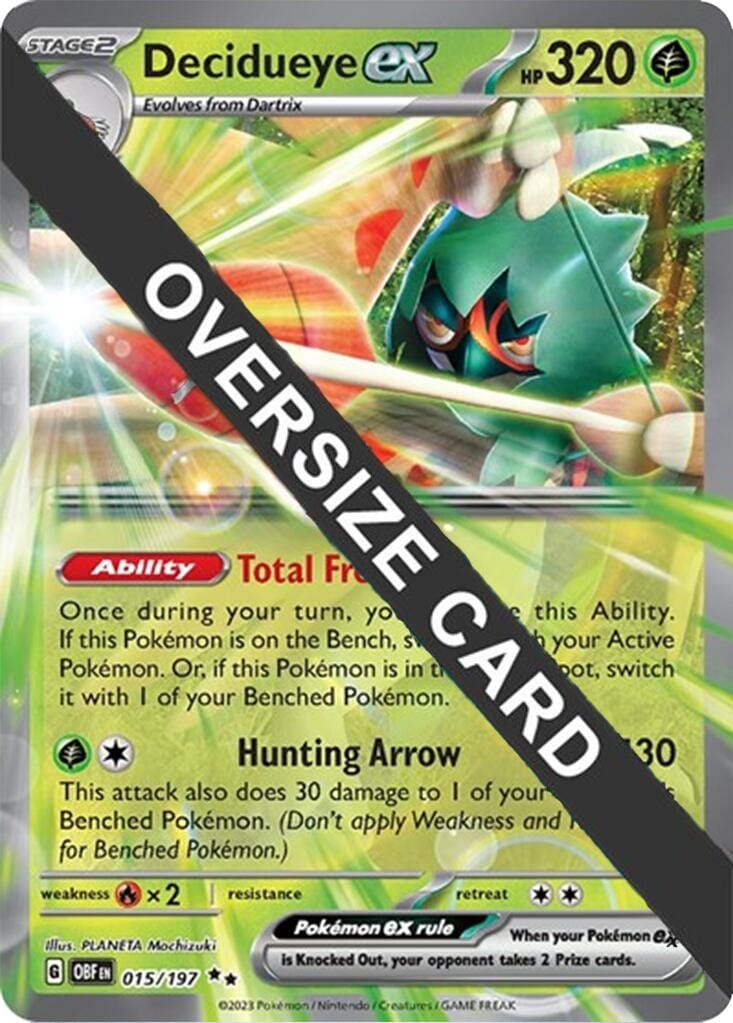 Decidueye ex (015/197) (Jumbo Card) [Miscellaneous Cards] Pokemon Single Pokémon  | Multizone: Comics And Games