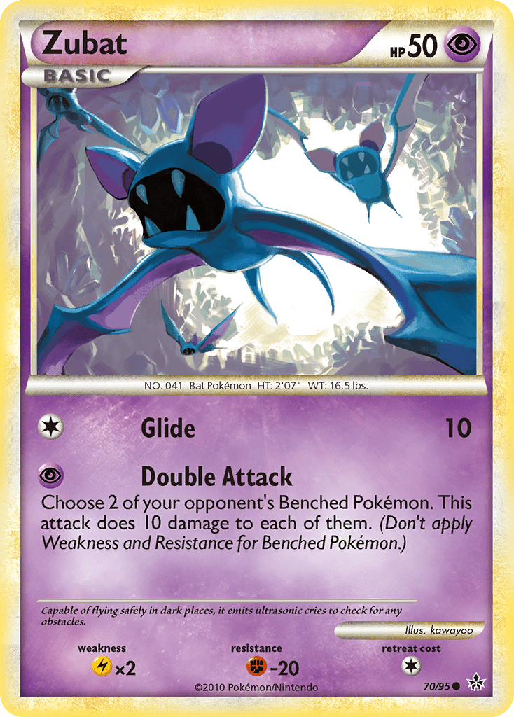 Zubat (70/95) [HeartGold & SoulSilver: Unleashed] Pokemon Single Pokémon  | Multizone: Comics And Games