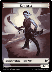 Wall // Kor Ally Double-Sided Token [Commander Masters Tokens] MTG Single Magic: The Gathering  | Multizone: Comics And Games