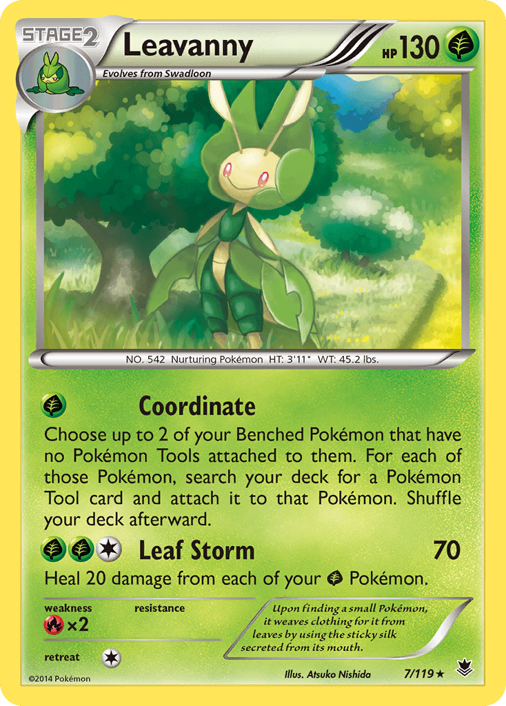 Leavanny (7/119) [XY: Phantom Forces] Pokemon Single Pokémon  | Multizone: Comics And Games