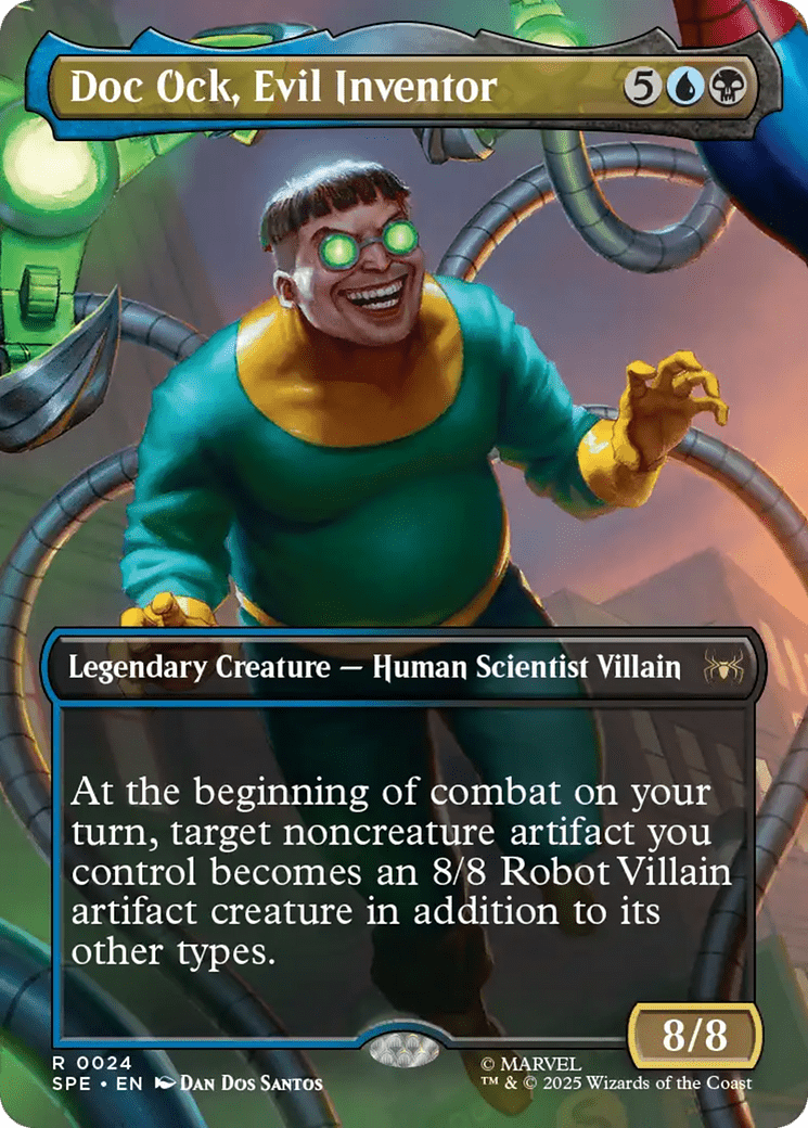 Doc Ock, Evil Inventor (Borderless) [Marvel's Spider-Man: Eternal-Legal] MTG Single Magic: The Gathering  | Multizone: Comics And Games