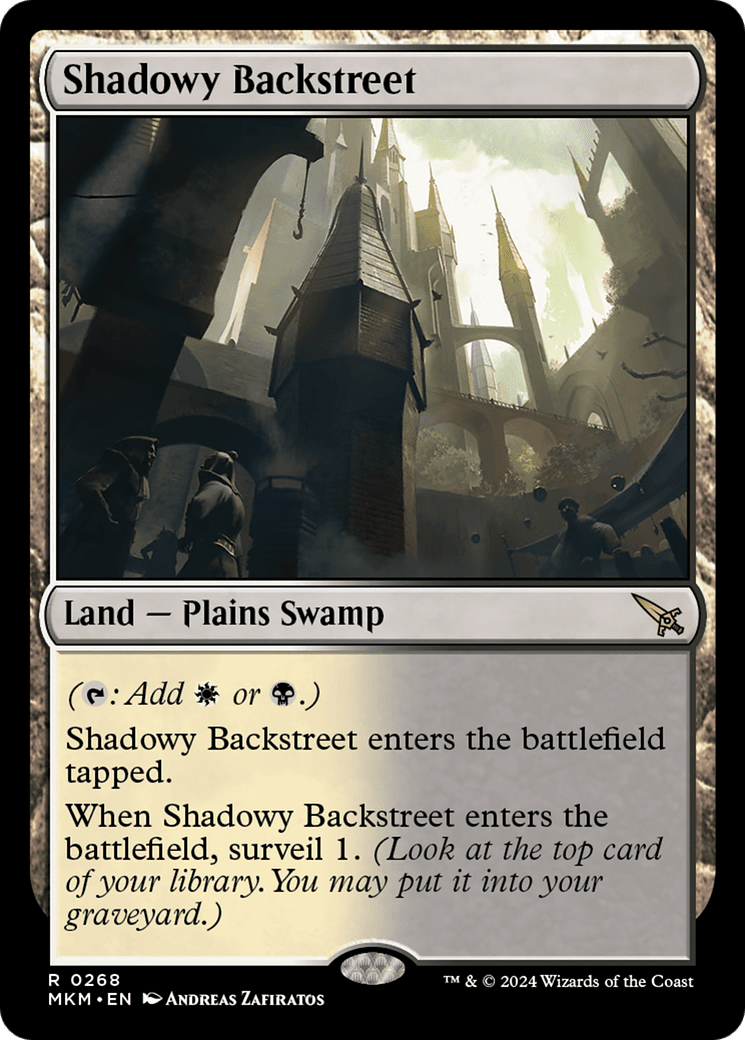 Shadowy Backstreet [Murders at Karlov Manor] MTG Single Magic: The Gathering  | Multizone: Comics And Games