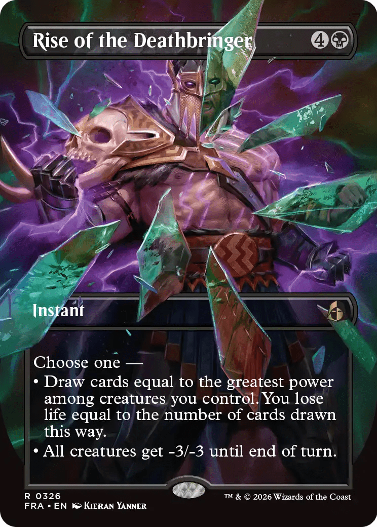 Rise of the Deathbringer (Borderless) [Reality Fracture] MTG Single Magic: The Gathering  | Multizone: Comics And Games