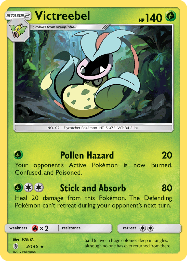 Victreebel (3/145) [Sun & Moon: Guardians Rising] Pokemon Single Pokémon  | Multizone: Comics And Games