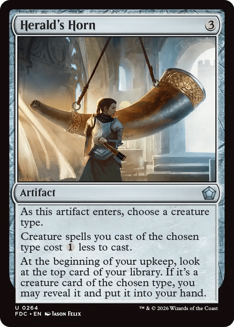 Herald's Horn [Foundations Commander] MTG Single Magic: The Gathering  | Multizone: Comics And Games