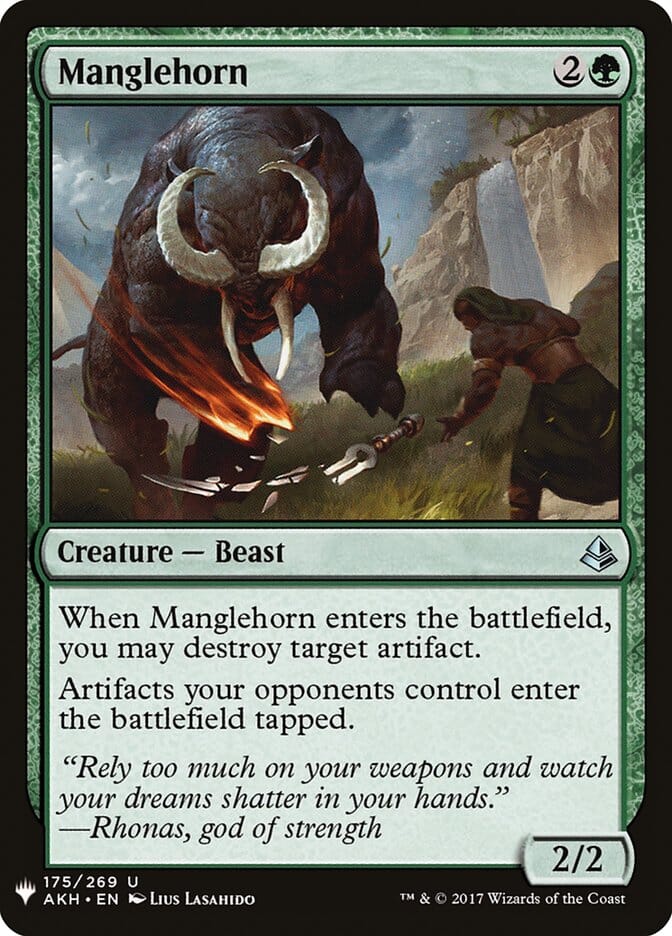 Manglehorn [Mystery Booster] MTG Single Magic: The Gathering  | Multizone: Comics And Games