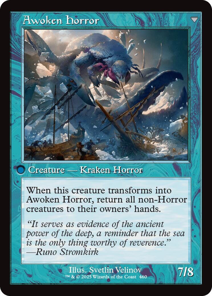 Thing in the Ice // Awoken Horror (Retro Frame) [Innistrad Remastered] MTG Single Magic: The Gathering  | Multizone: Comics And Games