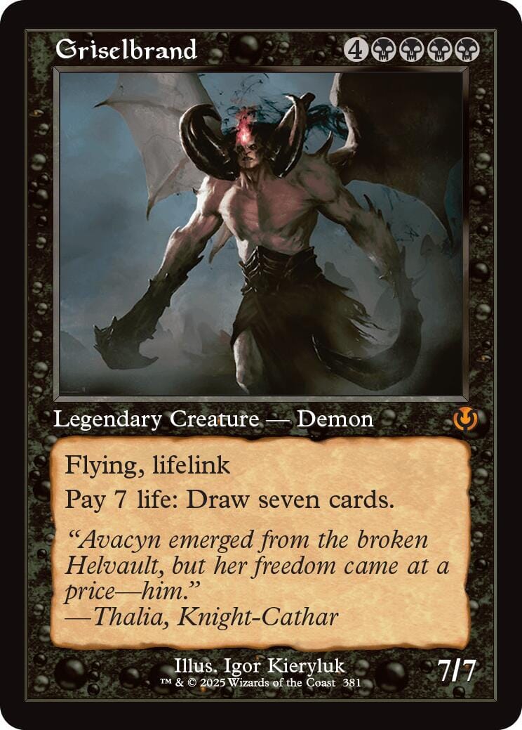 Griselbrand (Retro Frame) [Innistrad Remastered] MTG Single Magic: The Gathering  | Multizone: Comics And Games