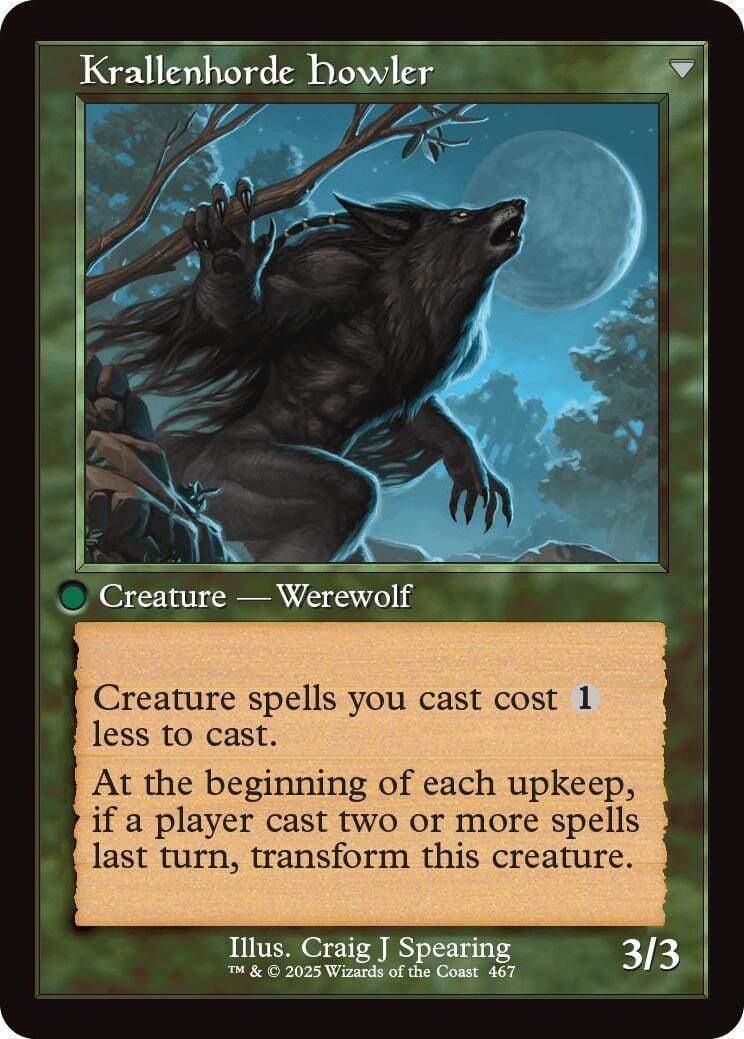 Duskwatch Recruiter // Krallenhorde Howler (Retro Frame) [Innistrad Remastered] MTG Single Magic: The Gathering  | Multizone: Comics And Games