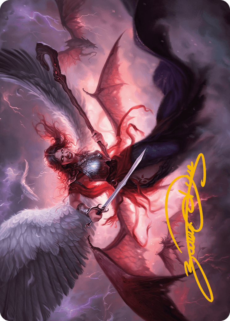 Kaalia of the Vast Art Card (Gold-Stamped Signature) [Modern Horizons 3 Art Series] MTG Single Magic: The Gathering  | Multizone: Comics And Games