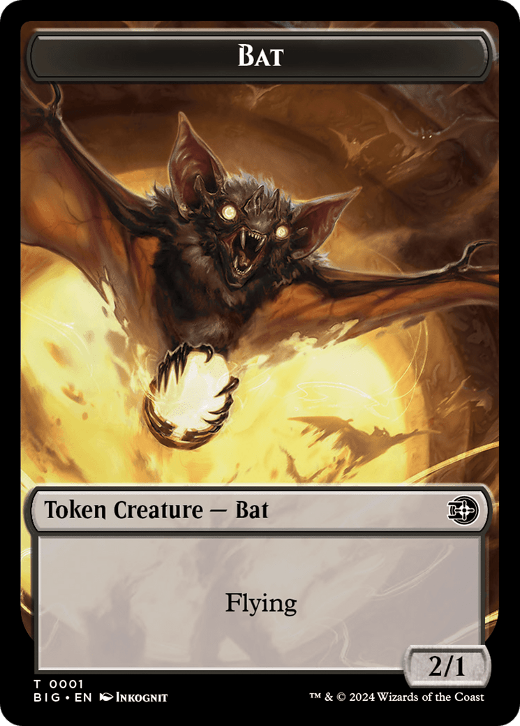 Treasure // Bat Double-Sided Token [Outlaws of Thunder Junction Tokens] MTG Single Magic: The Gathering  | Multizone: Comics And Games