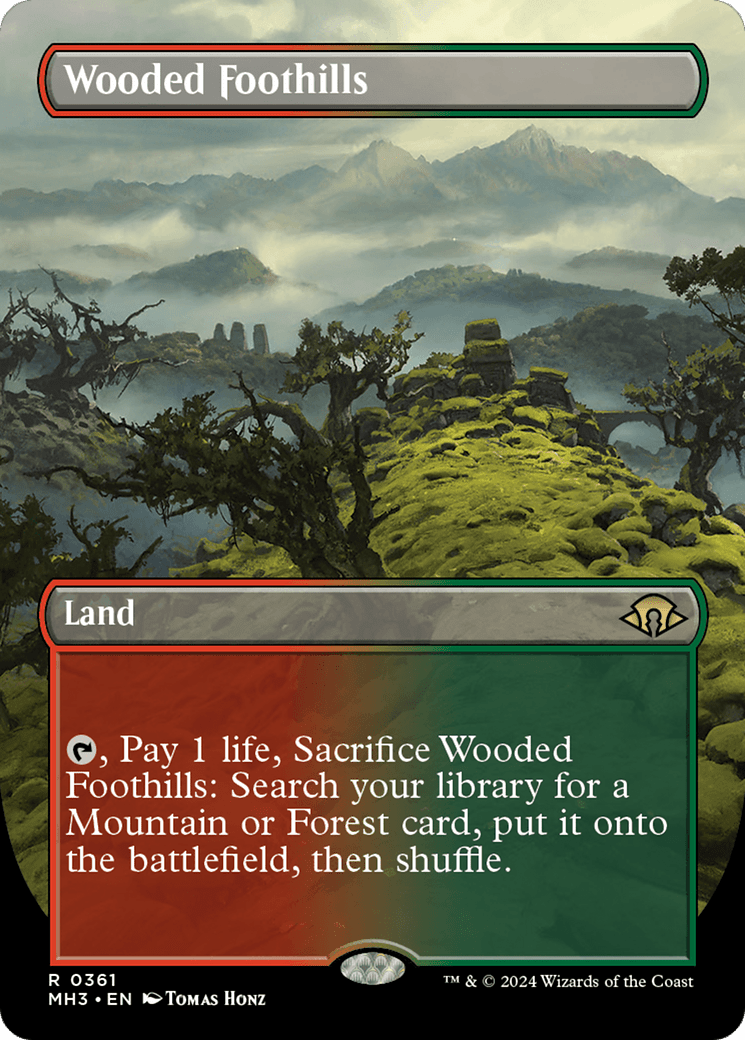 Wooded Foothills (Borderless) [Modern Horizons 3] MTG Single Magic: The Gathering  | Multizone: Comics And Games