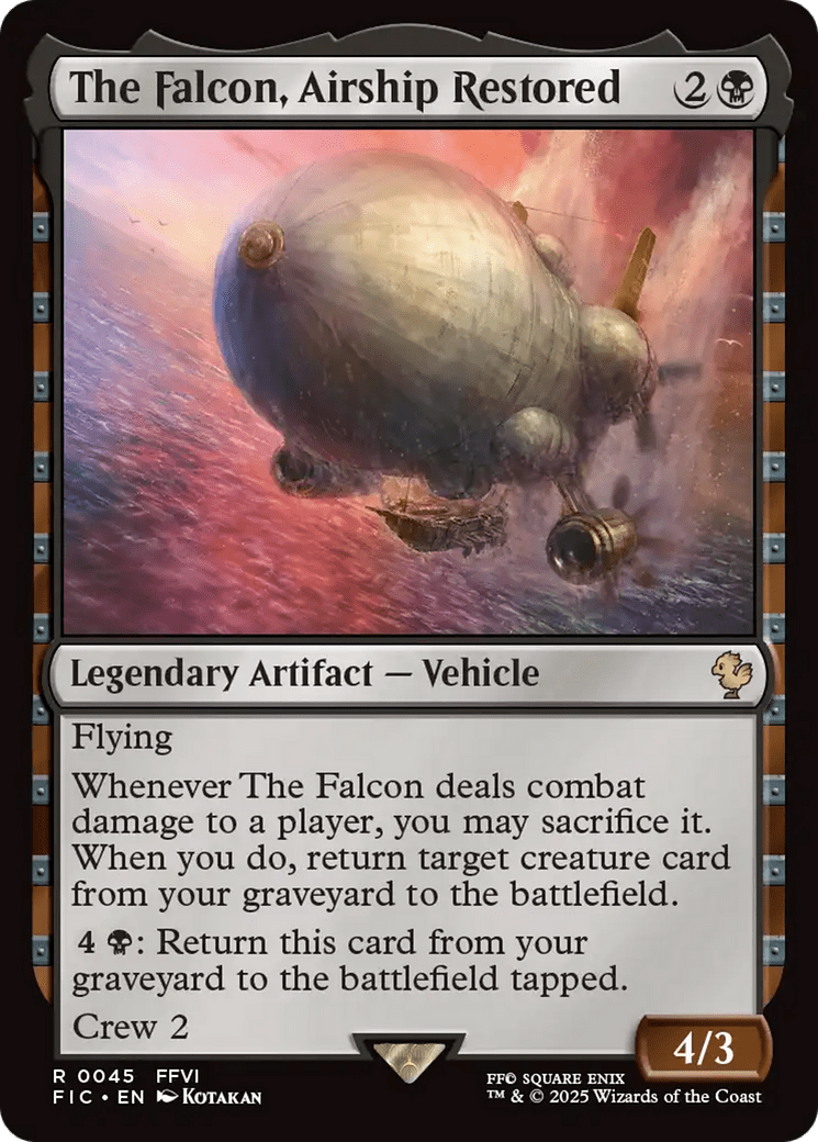 The Falcon, Airship Restored [FINAL FANTASY Commander] MTG Single Magic: The Gathering  | Multizone: Comics And Games