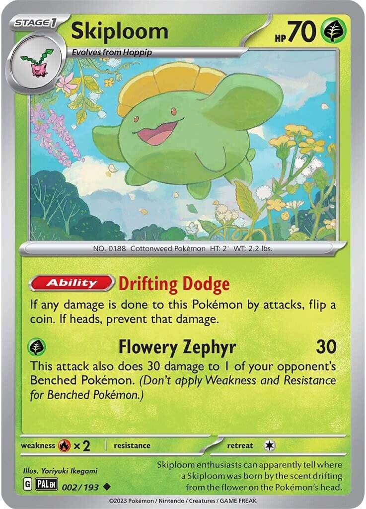 Skiploom (002/193) [Scarlet & Violet: Paldea Evolved] Pokemon Single Pokémon  | Multizone: Comics And Games