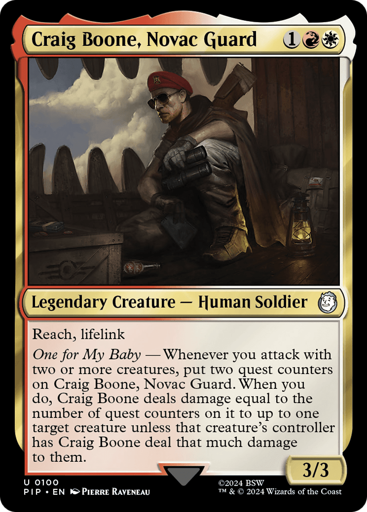 Craig Boone, Novac Guard [Fallout] MTG Single Magic: The Gathering  | Multizone: Comics And Games