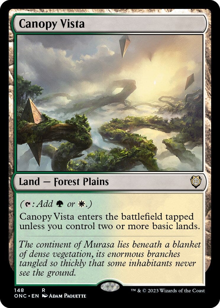 Canopy Vista [Phyrexia: All Will Be One Commander] MTG Single Magic: The Gathering  | Multizone: Comics And Games