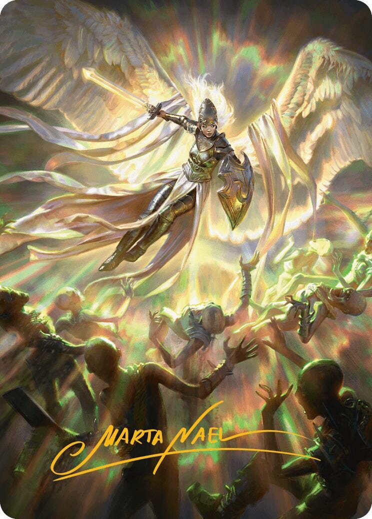 Vanquish the Horde Art Card (Gold-Stamped Signature) [Innistrad Remastered Art Series] MTG Single Magic: The Gathering  | Multizone: Comics And Games