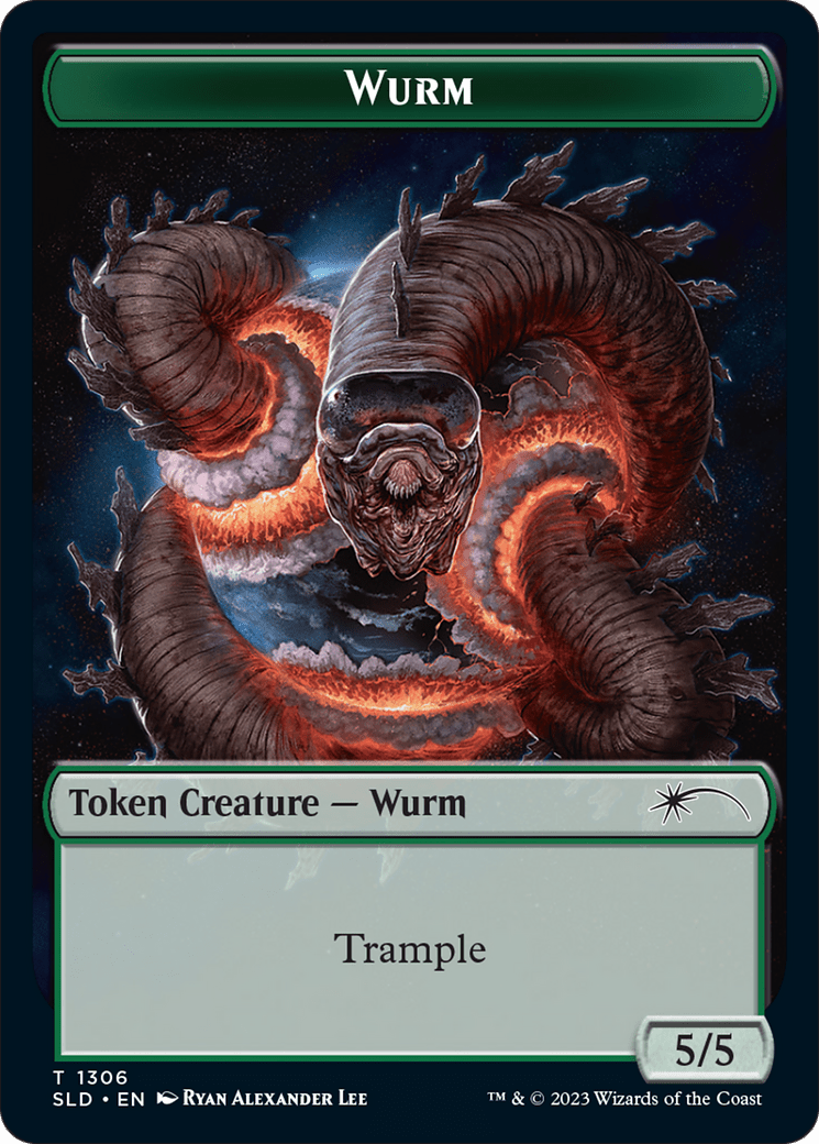 Wurm Token [Secret Lair Drop Series] MTG Single Magic: The Gathering  | Multizone: Comics And Games