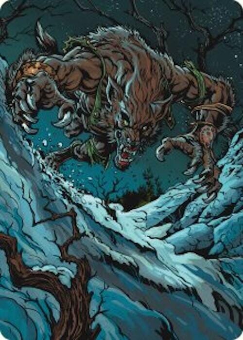 Ravager of the Fells Art Card [Innistrad Remastered Art Series] MTG Single Magic: The Gathering  | Multizone: Comics And Games