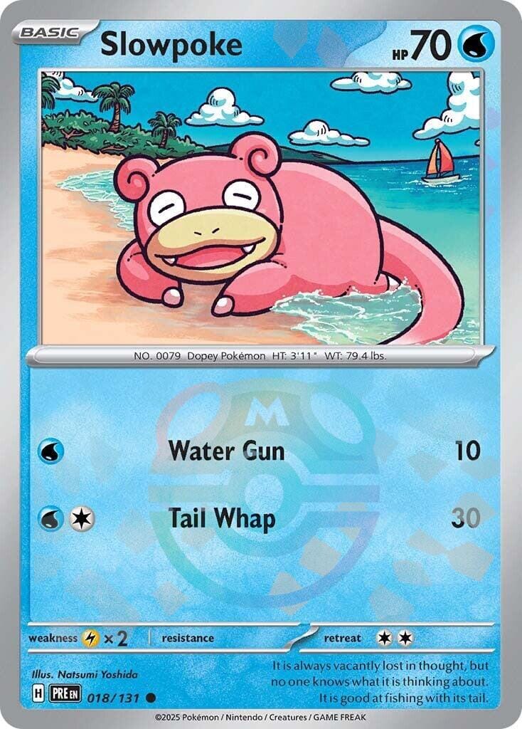 Slowpoke (018/131) (Master Ball Pattern) [Scarlet & Violet: Prismatic Evolutions] Pokemon Single Pokémon  | Multizone: Comics And Games