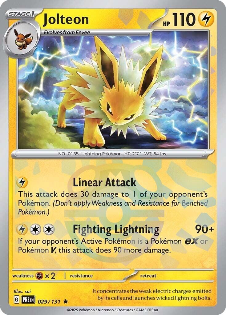 Jolteon (029/131) (Master Ball Pattern) [Scarlet & Violet: Prismatic Evolutions] Pokemon Single Pokémon  | Multizone: Comics And Games