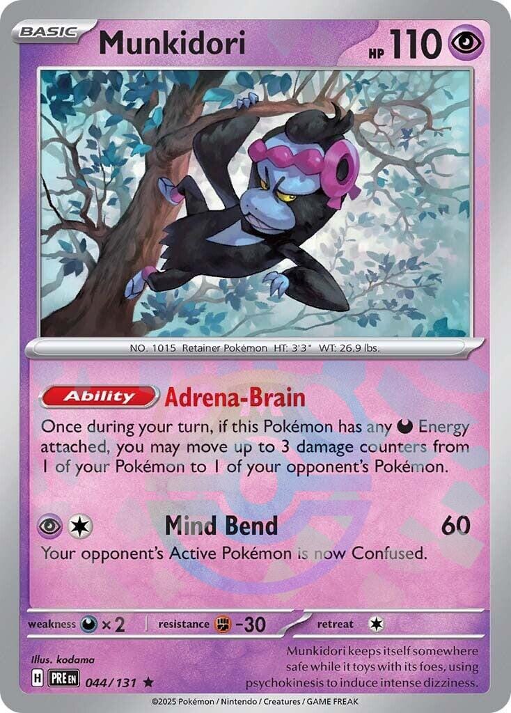 Munkidori (044/131) (Master Ball Pattern) [Scarlet & Violet: Prismatic Evolutions] Pokemon Single Pokémon  | Multizone: Comics And Games