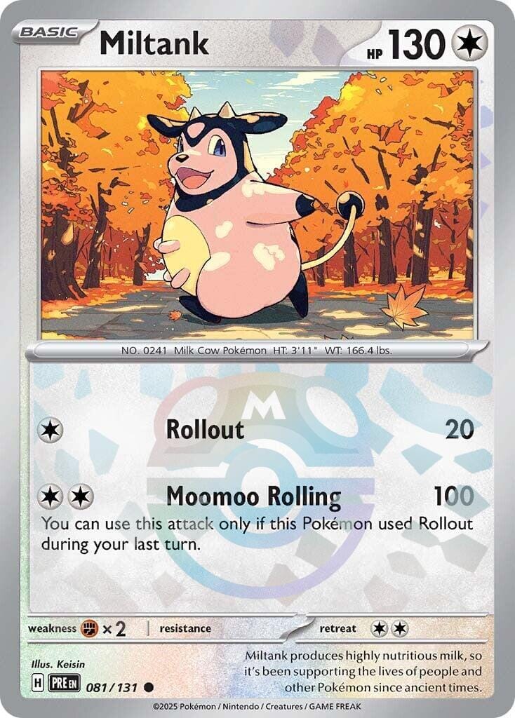 Miltank (081/131) (Master Ball Pattern) [Scarlet & Violet: Prismatic Evolutions] Pokemon Single Pokémon  | Multizone: Comics And Games