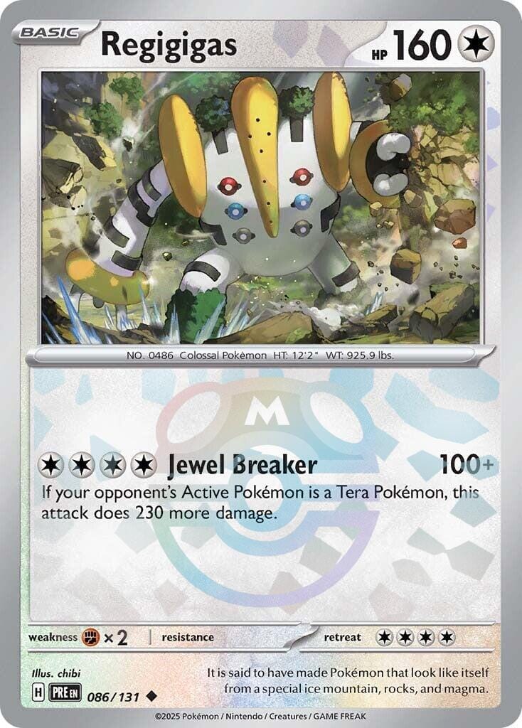 Regigigas (086/131) (Master Ball Pattern) [Scarlet & Violet: Prismatic Evolutions] Pokemon Single Pokémon  | Multizone: Comics And Games