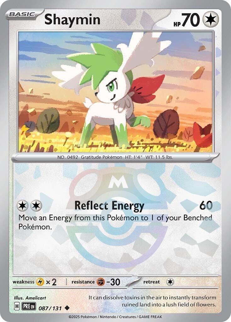 Shaymin (087/131) (Master Ball Pattern) [Scarlet & Violet: Prismatic Evolutions] Pokemon Single Pokémon  | Multizone: Comics And Games