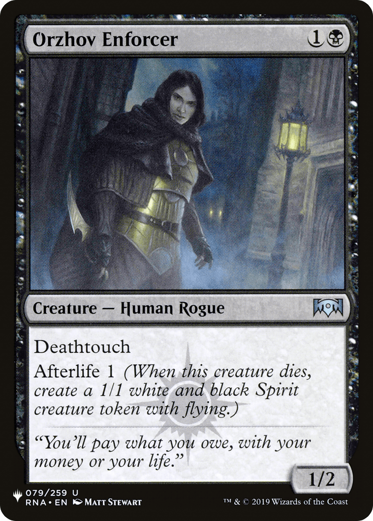 Orzhov Enforcer [The List] MTG Single Magic: The Gathering  | Multizone: Comics And Games