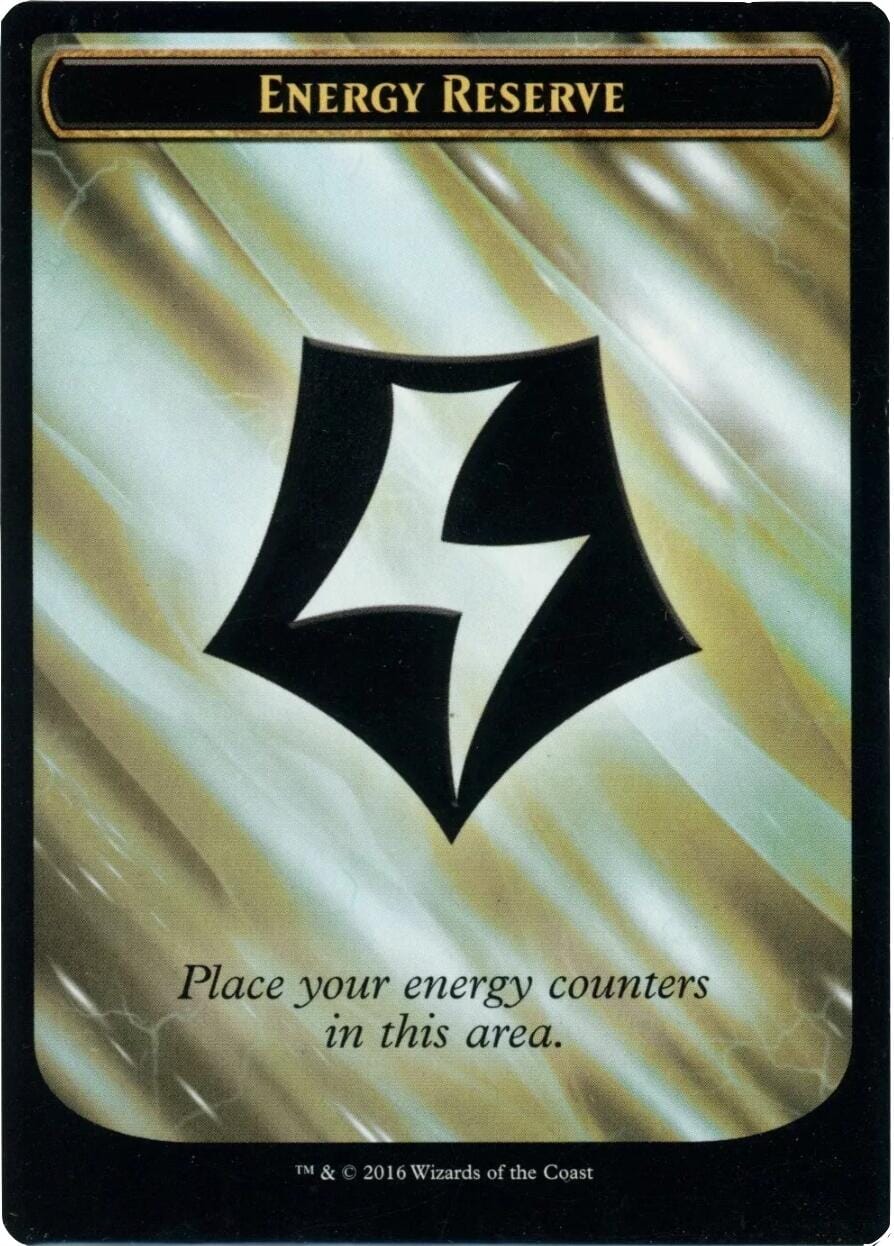 Energy Reserve Token [Aether Revolt Tokens] MTG Single Magic: The Gathering  | Multizone: Comics And Games