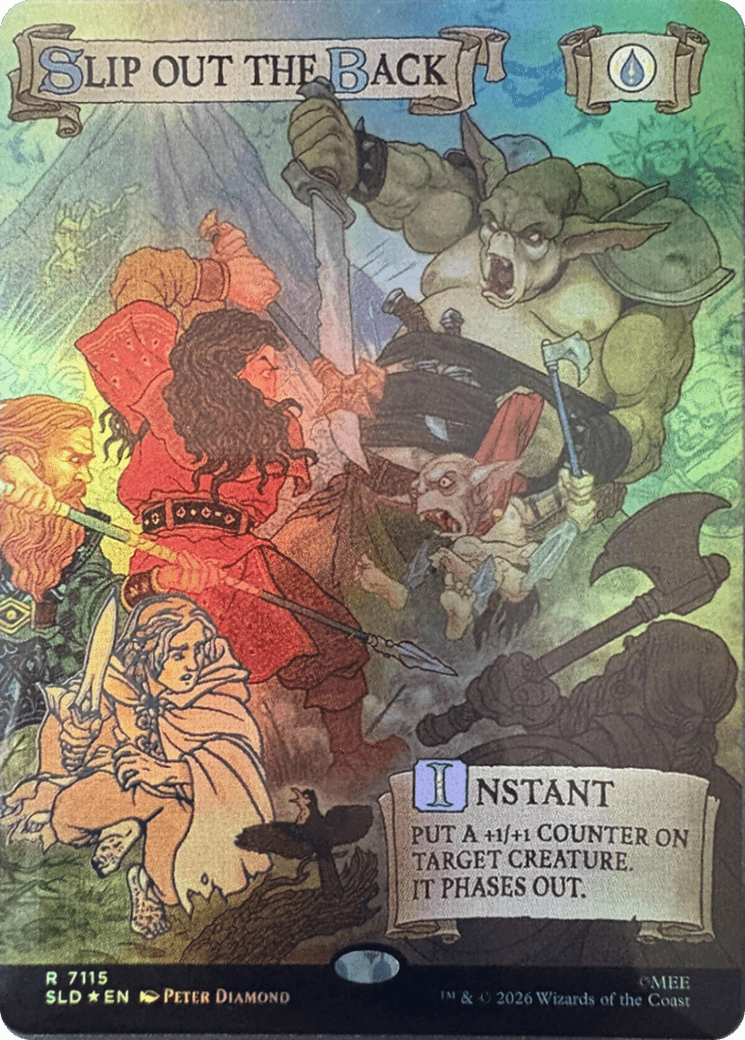 Slip Out the Back (Out Of Sight Foil) [Secret Lair Drop Series] MTG Single Magic: The Gathering  | Multizone: Comics And Games