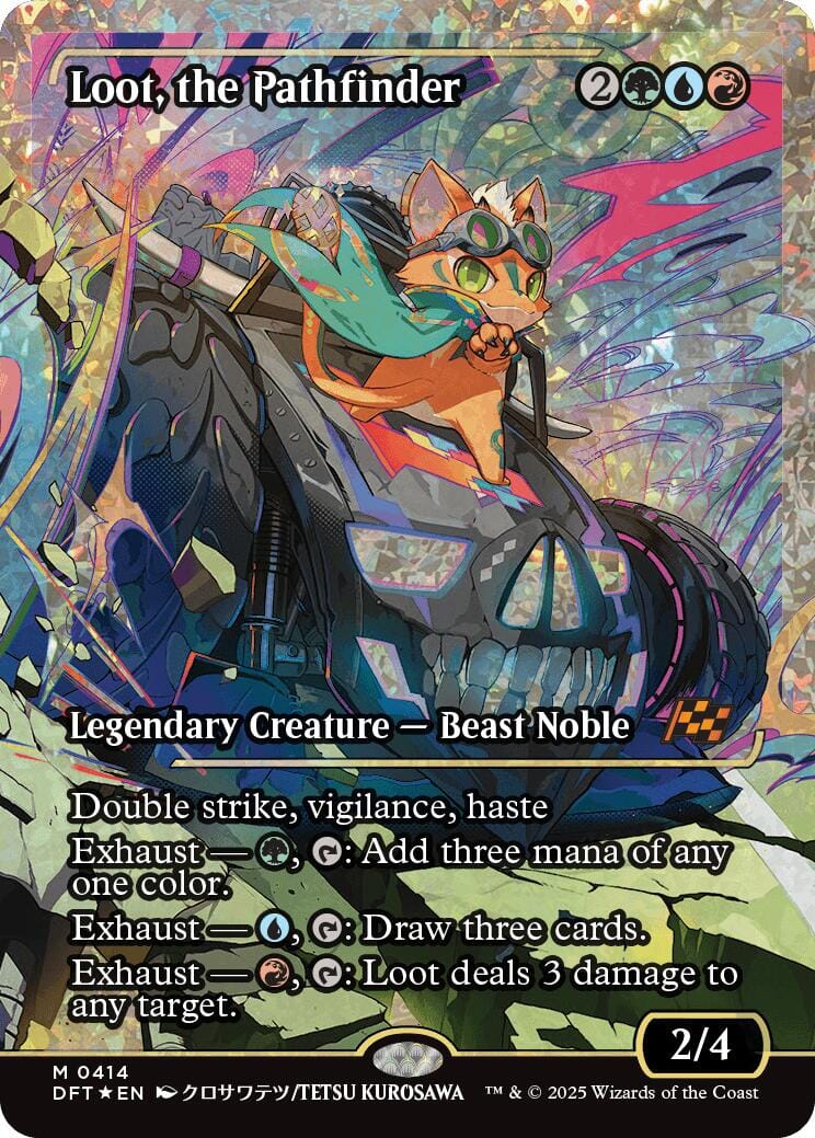 Loot, the Pathfinder (Showcase Fracture Foil) (Japanese) [Aetherdrift] MTG Single Magic: The Gathering  | Multizone: Comics And Games