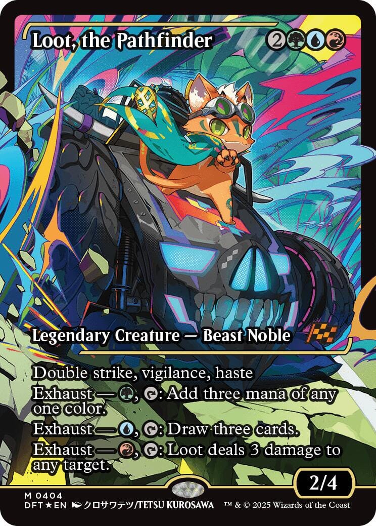 Loot, the Pathfinder (Showcase) (Japanese) [Aetherdrift] MTG Single Magic: The Gathering  | Multizone: Comics And Games