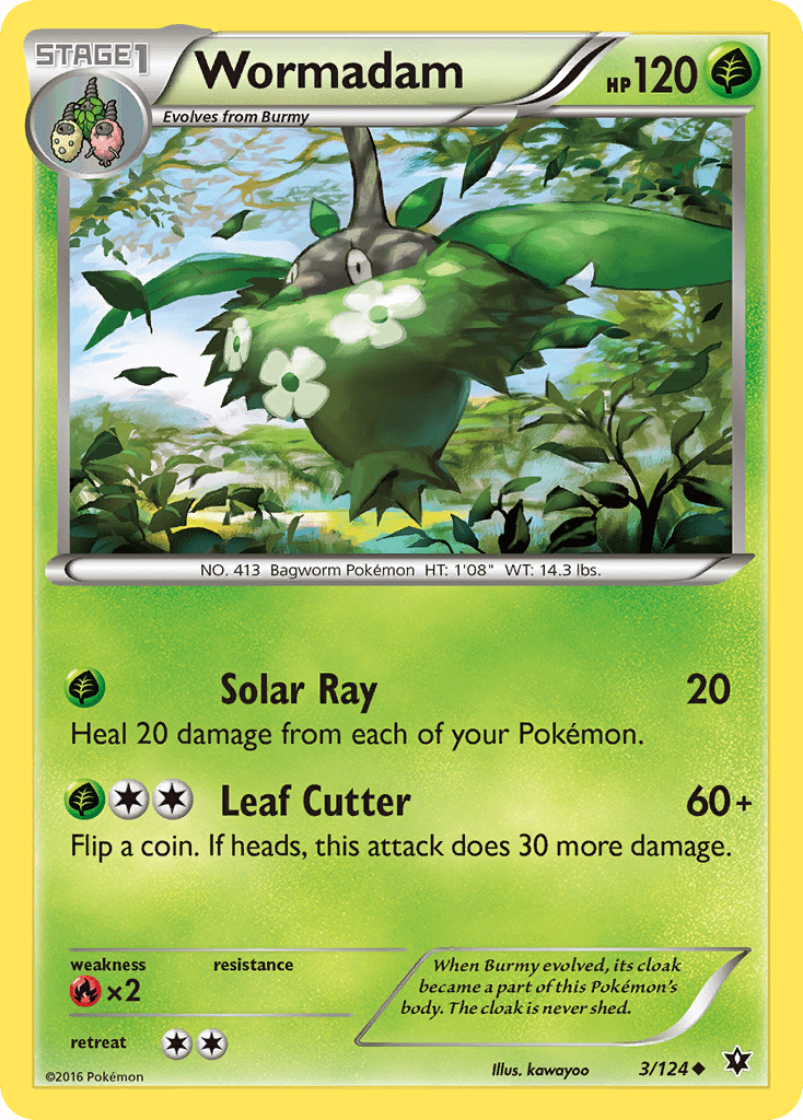 Wormadam (3/124) [XY: Fates Collide] Pokemon Single Pokémon  | Multizone: Comics And Games