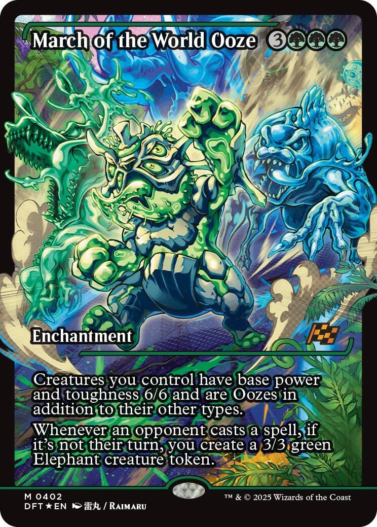 March of the World Ooze (Showcase) (Japanese) [Aetherdrift] MTG Single Magic: The Gathering  | Multizone: Comics And Games