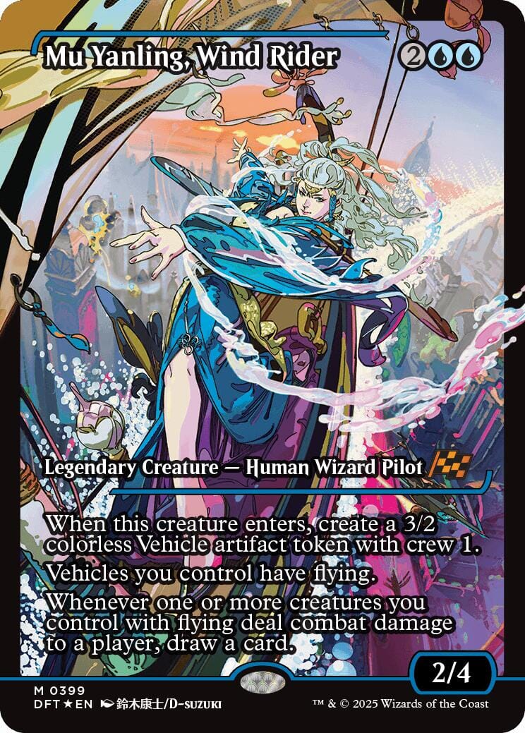 Mu Yanling, Wind Rider (Showcase) (Japanese) [Aetherdrift] MTG Single Magic: The Gathering  | Multizone: Comics And Games