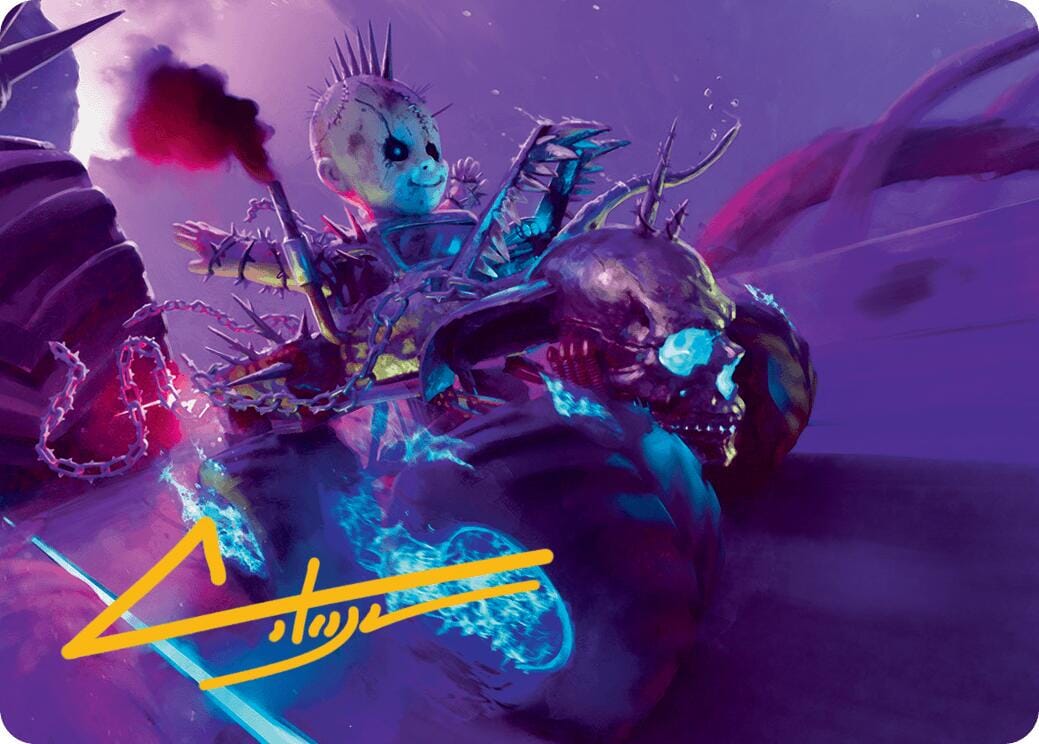 Pactdoll Terror Art Card (Gold-Stamped Signature) [Aetherdrift Art Series] MTG Single Magic: The Gathering  | Multizone: Comics And Games