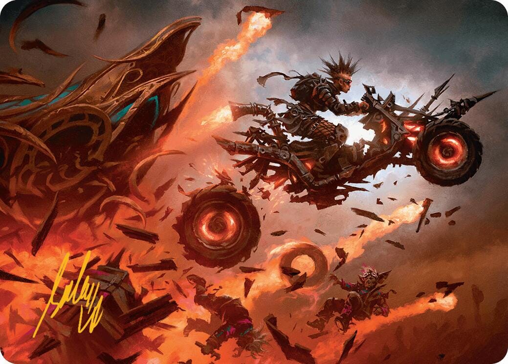 Gastal Blockbuster Art Card (Gold-Stamped Signature) [Aetherdrift Art Series] MTG Single Magic: The Gathering  | Multizone: Comics And Games