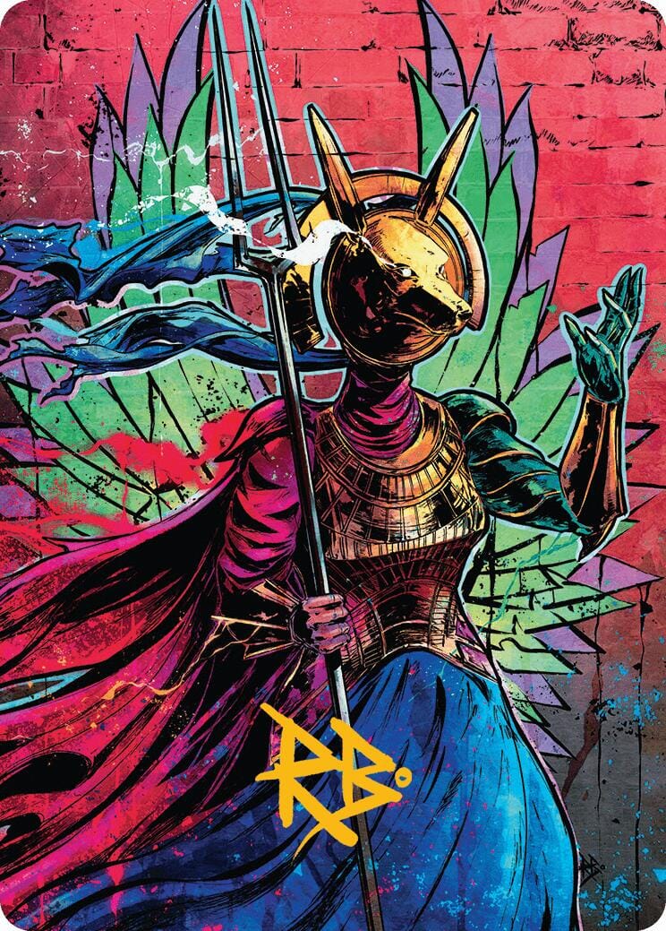 Hazoret, Godseeker Art Card (Gold-Stamped Signature) [Aetherdrift Art Series] MTG Single Magic: The Gathering  | Multizone: Comics And Games