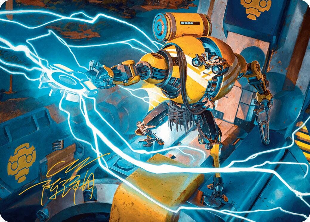 Mendicant Core, Guidelight Art Card (12/54) (Gold-Stamped Signature) [Aetherdrift Art Series] MTG Single Magic: The Gathering  | Multizone: Comics And Games