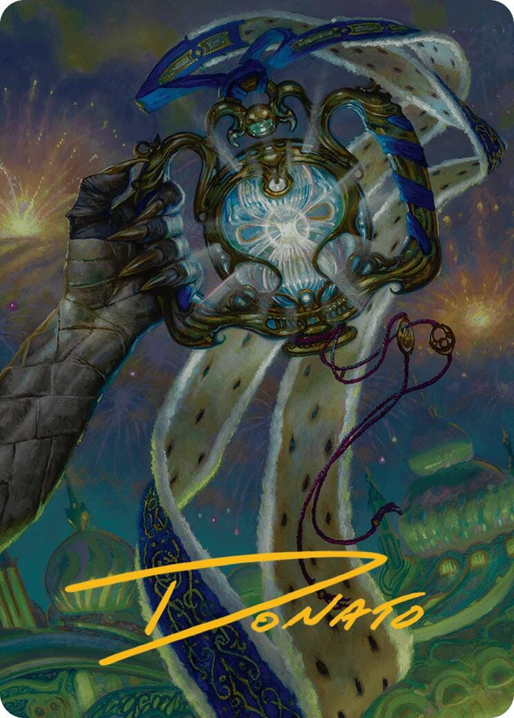 The Aetherspark Art Card (Gold-Stamped Signature) [Aetherdrift Art Series] MTG Single Magic: The Gathering  | Multizone: Comics And Games