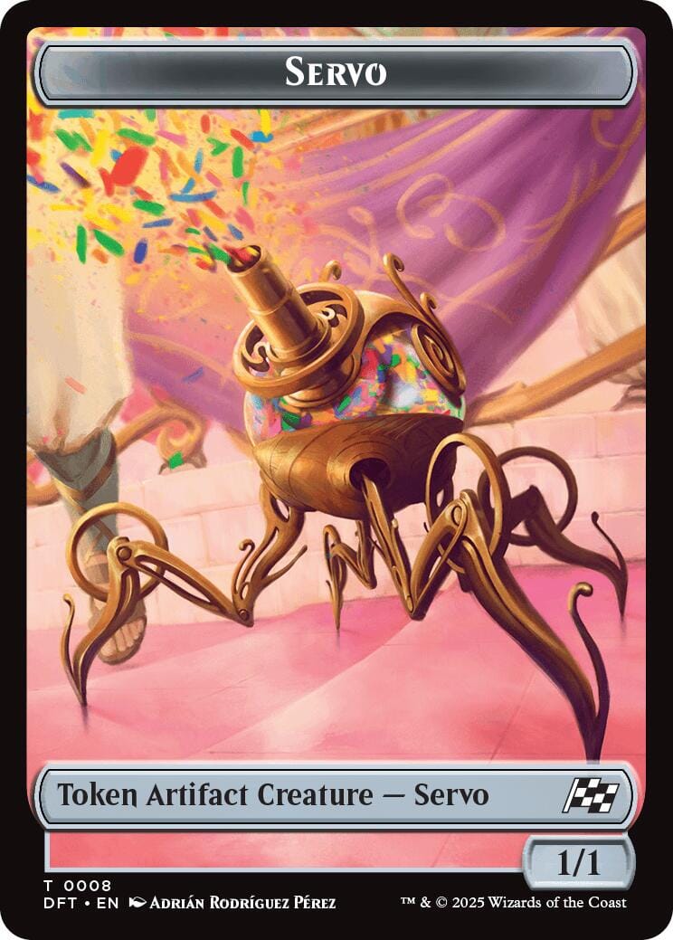Servo // Thopter (0009) Double-Sided Token [Aetherdrift Tokens] MTG Single Magic: The Gathering  | Multizone: Comics And Games