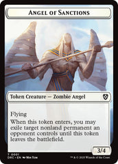 Angel of Sanctions // Vizier of Many Faces Double-Sided Token [Aetherdrift Commander] MTG Single Magic: The Gathering  | Multizone: Comics And Games