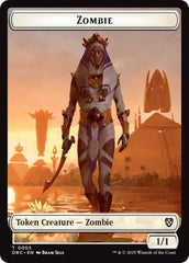 Angel of Sanctions // Zombie (0003) Double-Sided Token [Aetherdrift Tokens] MTG Single Magic: The Gathering  | Multizone: Comics And Games