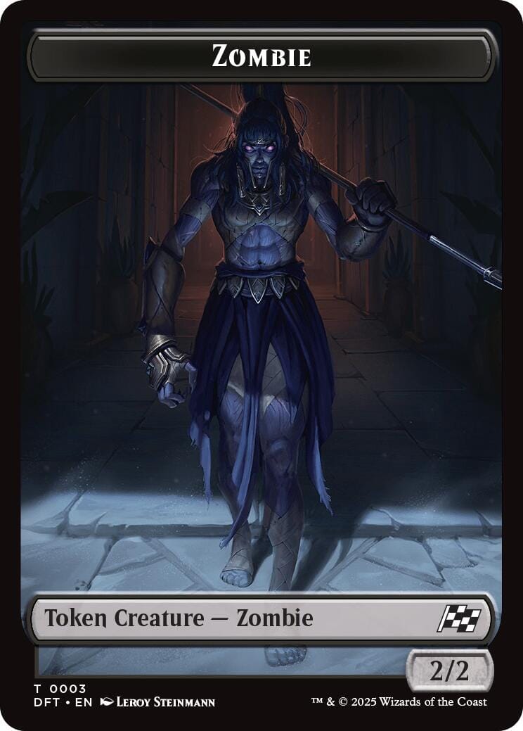 Zombie (0007) // Zombie (0003) Double-Sided Token [Aetherdrift Tokens] MTG Single Magic: The Gathering  | Multizone: Comics And Games