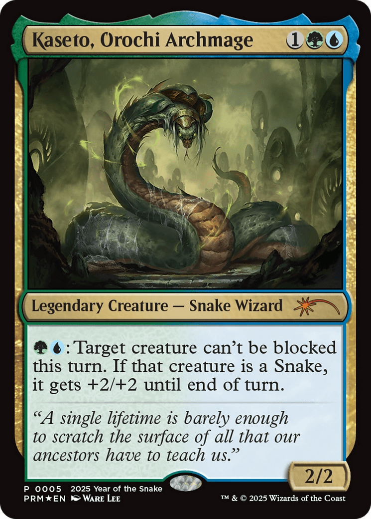Kaseto, Orochi Archmage (Year of the Snake 2025) [Standard Showdown Promos] MTG Single Magic: The Gathering  | Multizone: Comics And Games