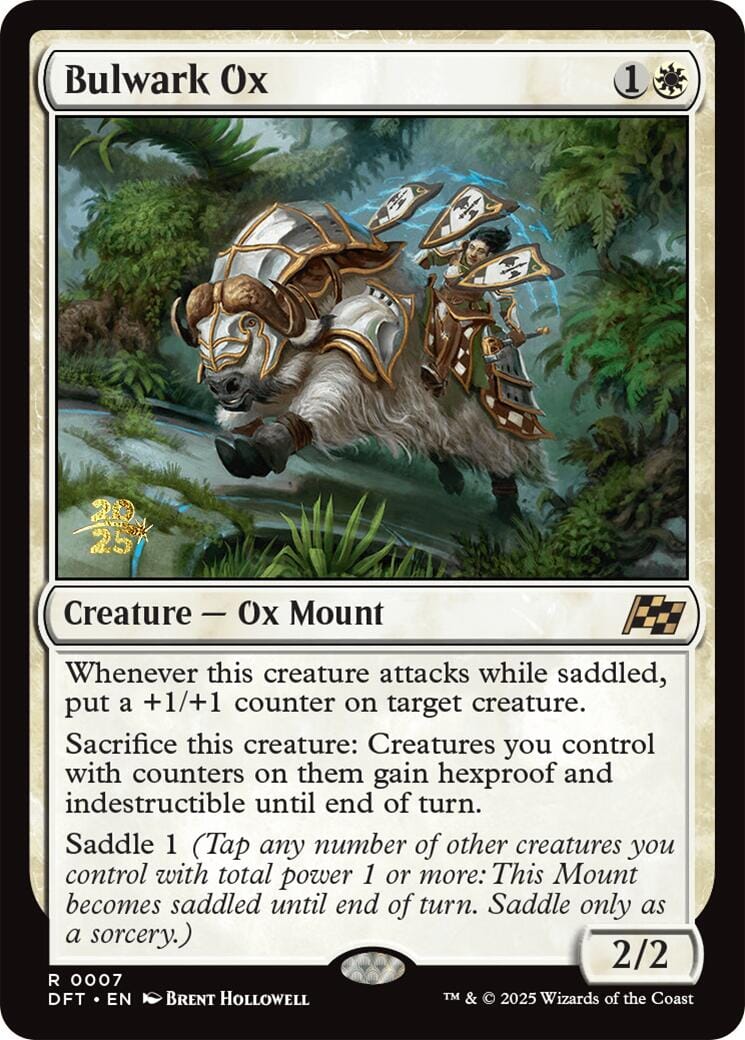 Bulwark Ox [Aetherdrift Prerelease Promos] MTG Single Magic: The Gathering  | Multizone: Comics And Games
