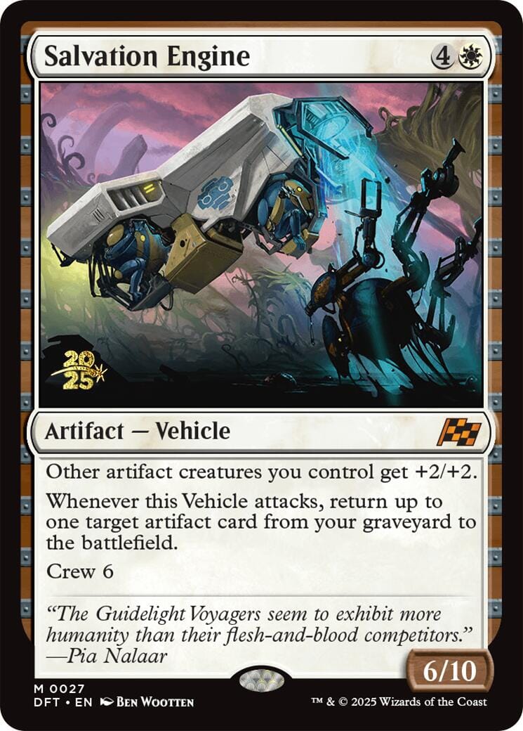 Salvation Engine [Aetherdrift Prerelease Promos] MTG Single Magic: The Gathering  | Multizone: Comics And Games