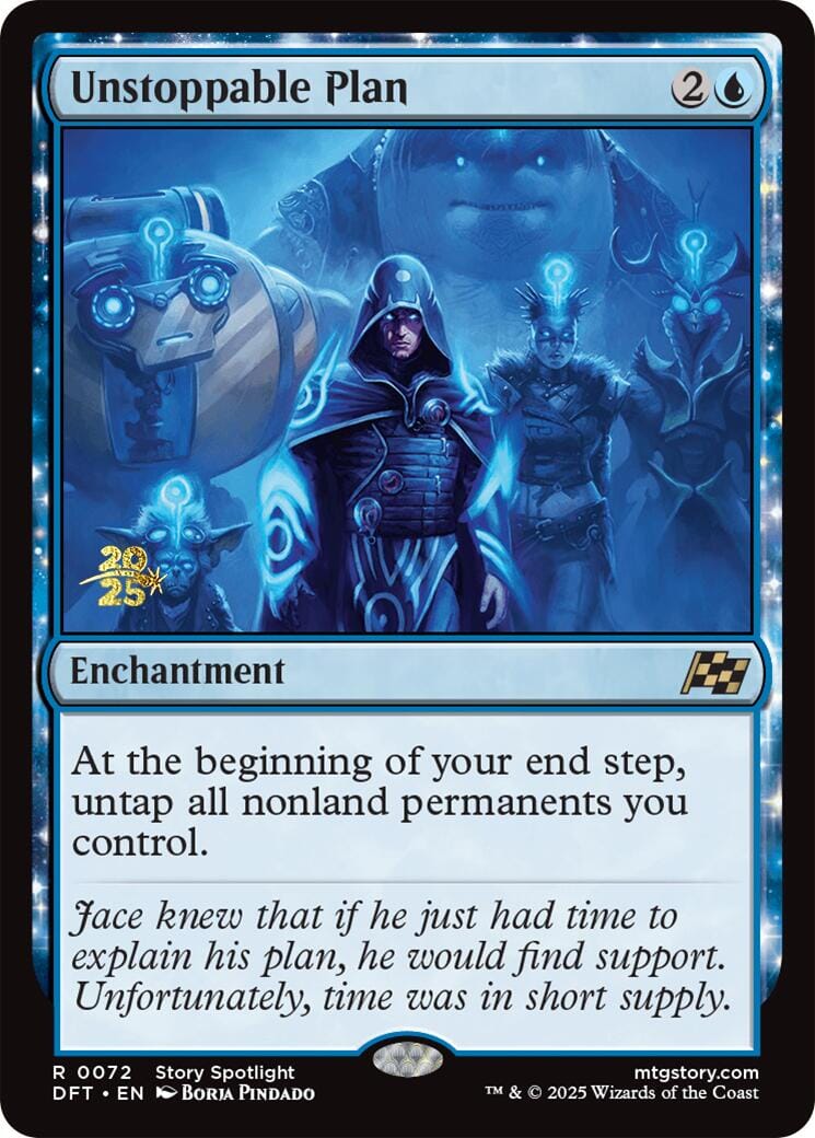 Unstoppable Plan [Aetherdrift Prerelease Promos] MTG Single Magic: The Gathering  | Multizone: Comics And Games